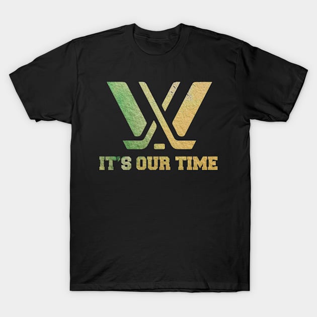 Distressed yellow green It's out time PWhl T-Shirt by thestaroflove